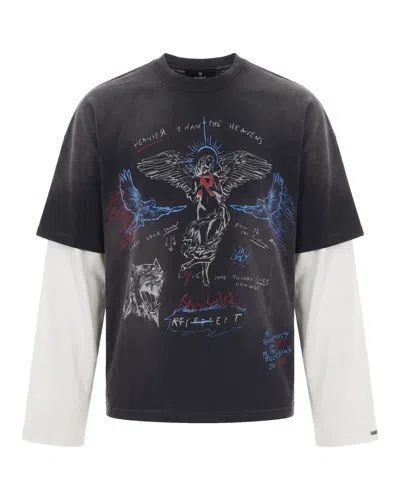 Represent Clothing T-shirt Heavier Than The Heavens Washed Black