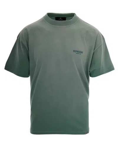 Represent Clothing T-shirt Owners Club Washed Black In Green
