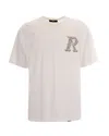 Represent Clothing T-shirt Western Initial Flat White In White