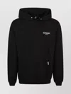 Represent Black Hoodie With Logo Lettering Detail On The Front And Maxi Logo Print On The Rear In Cotton Man