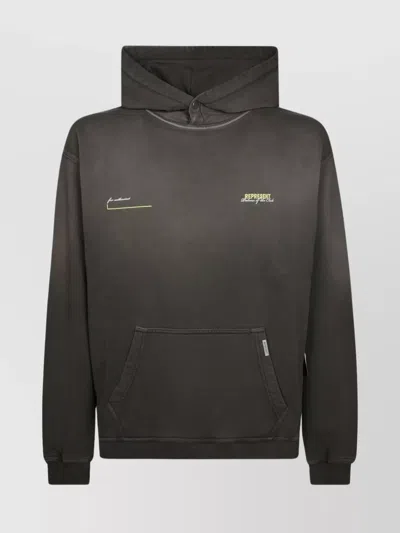 Represent Club Member Hoodie Kangaroo Pocket In Brown