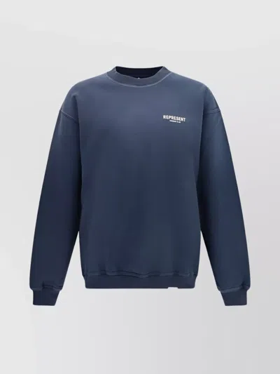 Represent Club Owners Crewneck Sweatshirt In Blue