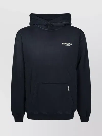 Represent Club Owners Hoodie Featuring Printed Back In Black