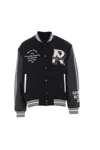 Represent Owners Club Varsity Jacket In Black