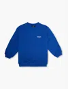 Represent Boys Cobalt Kids Logo-print Cotton-jersey Sweatshirt 1-4 Years In Cobalt