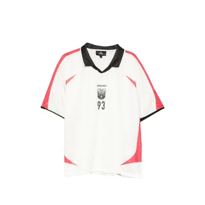 Represent Color-block Polo Shirt In White