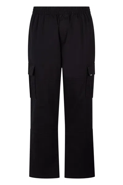 Represent Comfortable Cargo Pants With Elastic Waistband In Blue