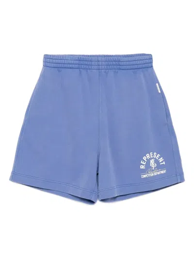 Represent Competition Department Shorts In Blue