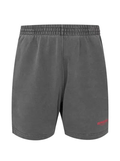 Represent Contrasting-logo Shorts In Gray