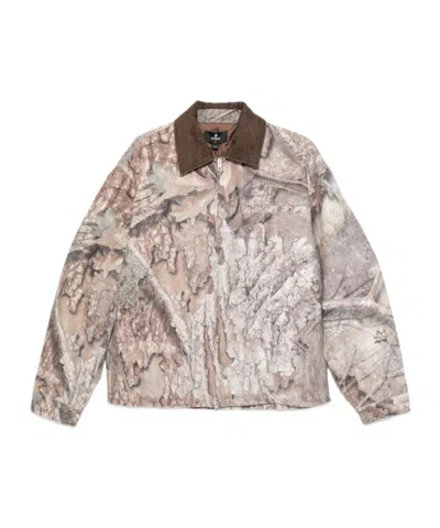 REPRESENT REPRESENT CORDUROY-COLLAR QUILTED JACKET