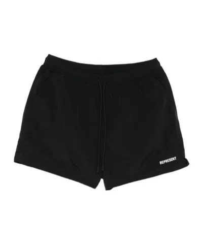 Represent Core Logo Swim Shorts In Black