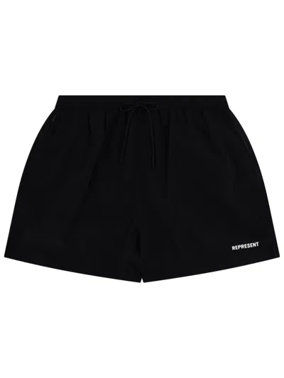 Represent Costume Da Bagno Con Logo In Black