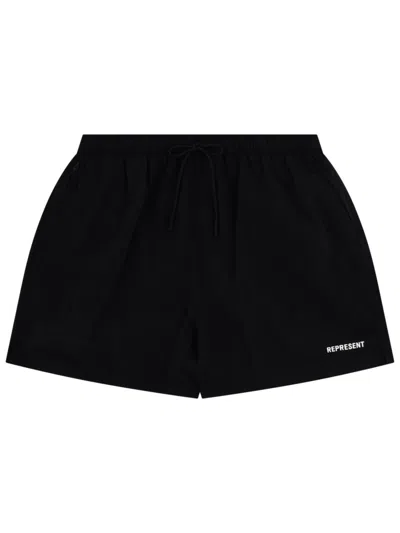 Represent Costume Da Bagno Con Logo In Black