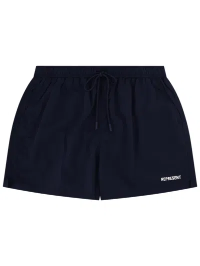 Represent Costume Da Bagno Con Logo In Black