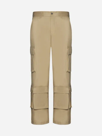 Represent Logo-plaque Cargo Trousers In Sandstone