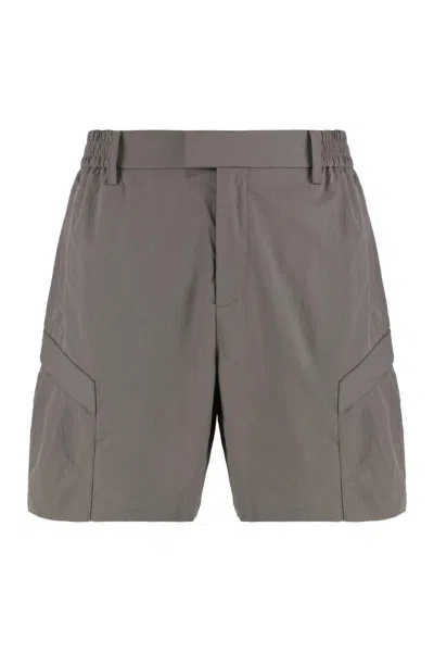 Represent Cotton Blend Bermuda Shorts In Neutral