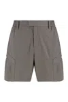 Represent Relaxed Fit Cargo Tech Shorts In Grey