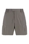 Represent Relaxed Fit Cargo Tech Shorts In Grey