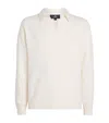 Represent Cotton-blend Bouclé Polo Sweater In Neutral