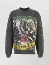 Represent Mens Sunfade Grey  X Iron Maiden Relaxed-fit Cotton T-shirt In Gray