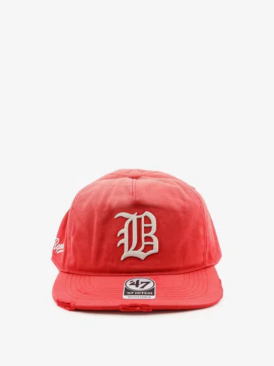 Represent Cotton Cap With Embroidered Logo On The Front In Red