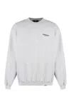 Represent Grey Crewneck Sweatshirt With Logo Lettering On The Front And Maxi Logo Print On The Rear In Cotton 