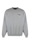 Represent Owners Club Oversize Cotton Sweatshirt In Ash Grey
