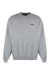 Represent Owners Club Oversize Cotton Sweatshirt In Grey