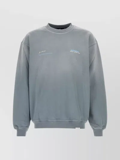 REPRESENT COTTON CREW NECK SWEATSHIRT WITH GRAPHIC PRINT