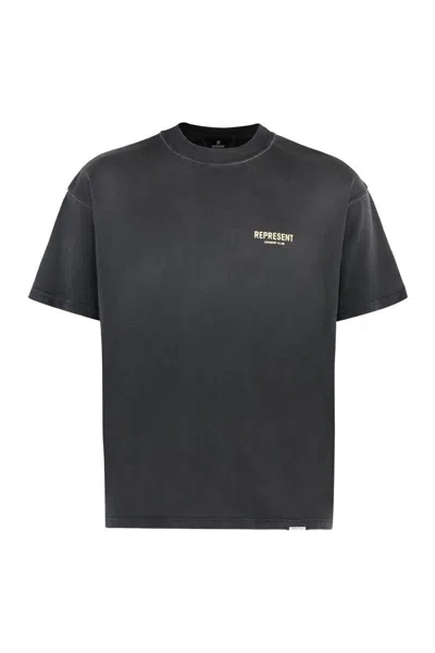Represent Cotton Crew-neck T-shirt In Black