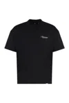 Represent Black Crewneck T-shirt With With Front And Back Owners Club Print In Cotton Man In Black