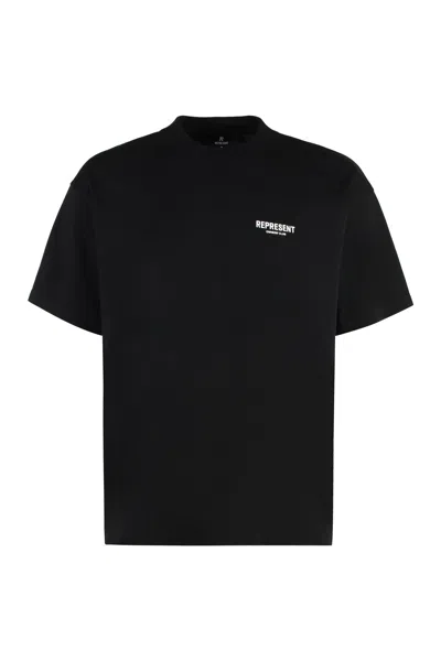 Represent Cotton Crew-neck T-shirt In Black
