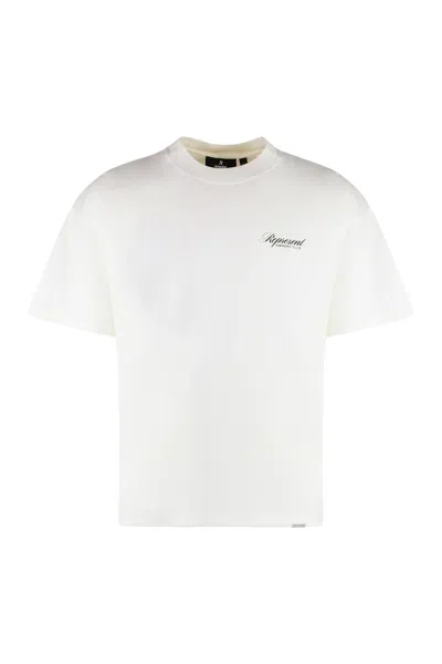 Represent Cotton Crew-neck T-shirt In Ivory