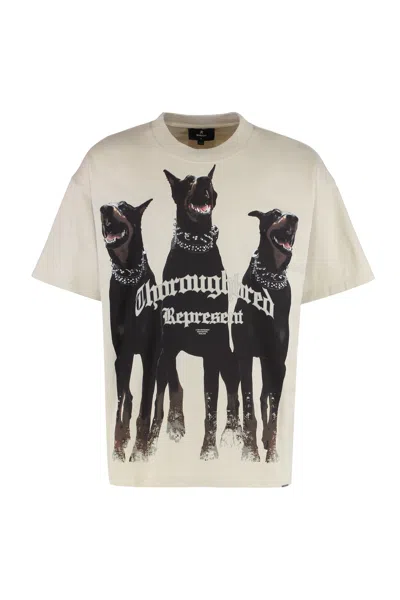 Represent Cotton Crew Neck T-shirt In Neutral