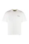 Represent White Crewneck T-shirt With With Front And Back Owners Club Print In Cotton Man In White