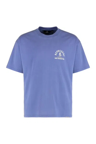 Represent Cotton Crew-neck T-shirt In Blue