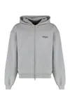 Represent Cotton Full-zip Hoodie In Gray