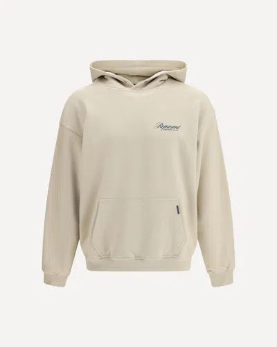 Represent Cotton Hooded Sweatshirt In Neutral