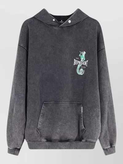 Represent Cotton Hooded Sweatshirt Front And Back Print