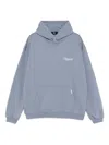Represent Pullover Hoodie With Snap Button Closure In Blue