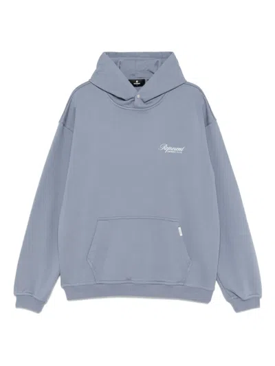 Represent Cotton Hoodie In Blue