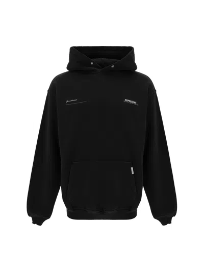 Represent Cotton Hoodie In Black