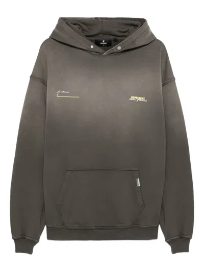 Represent Cotton Hoodie In Gray
