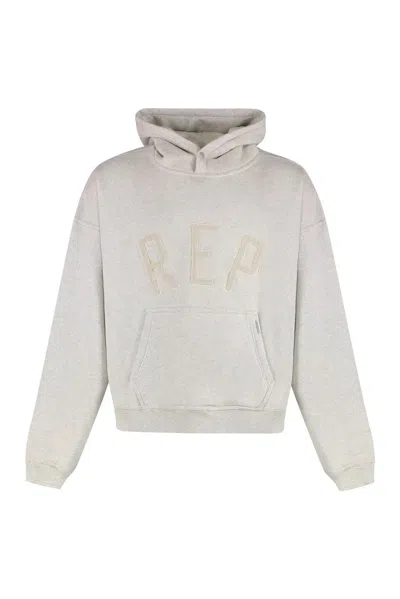 Represent Cotton Hoodie In Gray
