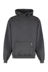 Represent Applique Hoodie With Front Pocket And Hooded Design In Grey