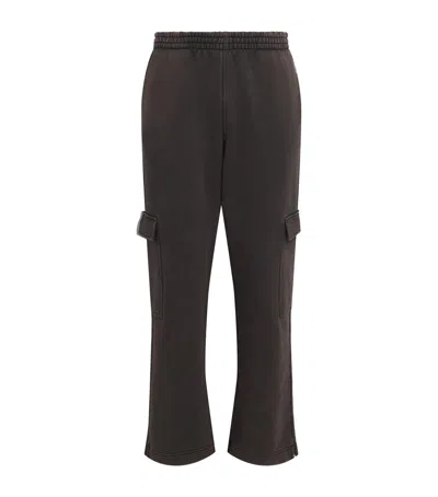 Represent Cotton Initial Cargo Sweatpants In Brown