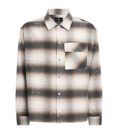 REPRESENT REPRESENT COTTON INITIAL FLANNEL SHIRT