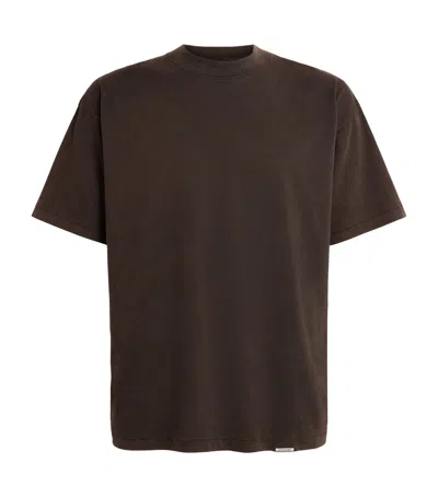 Represent Cotton Initial T-shirt In Brown