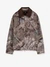 Represent Cotton Jacket With Real Tree Print In Brown