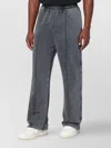 Represent Faded Black Cotton Jogger Pants In Gray